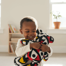 Peluche Urso Capulana  / Ours en wax – un compagnon coloré et plein de tendresse